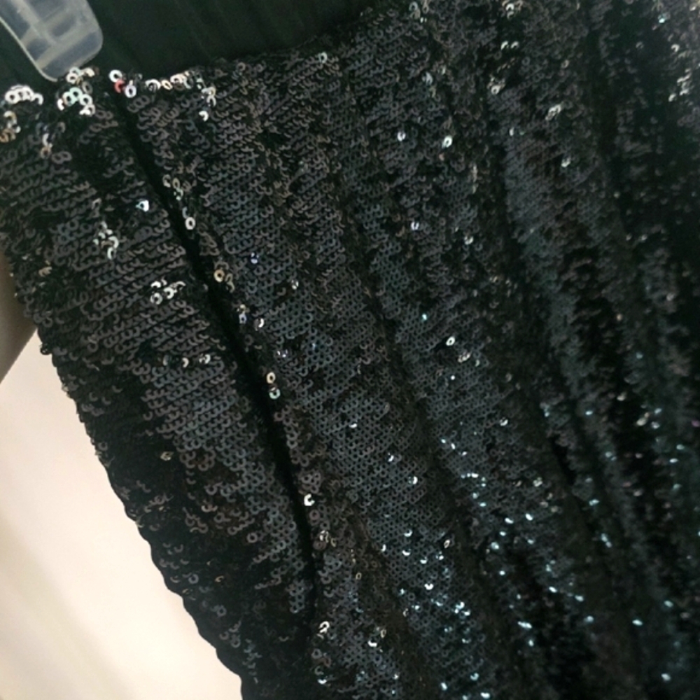 Top Shop Sparkle Sequin Sweatpants/Joggers W/ Pockets (2/XS)(NWOT)✨️🖤✨️ - Picture 5 of 7
